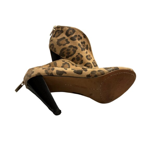 Vince Camuto Animal Print Ankle Booties - Picture 1 of 9